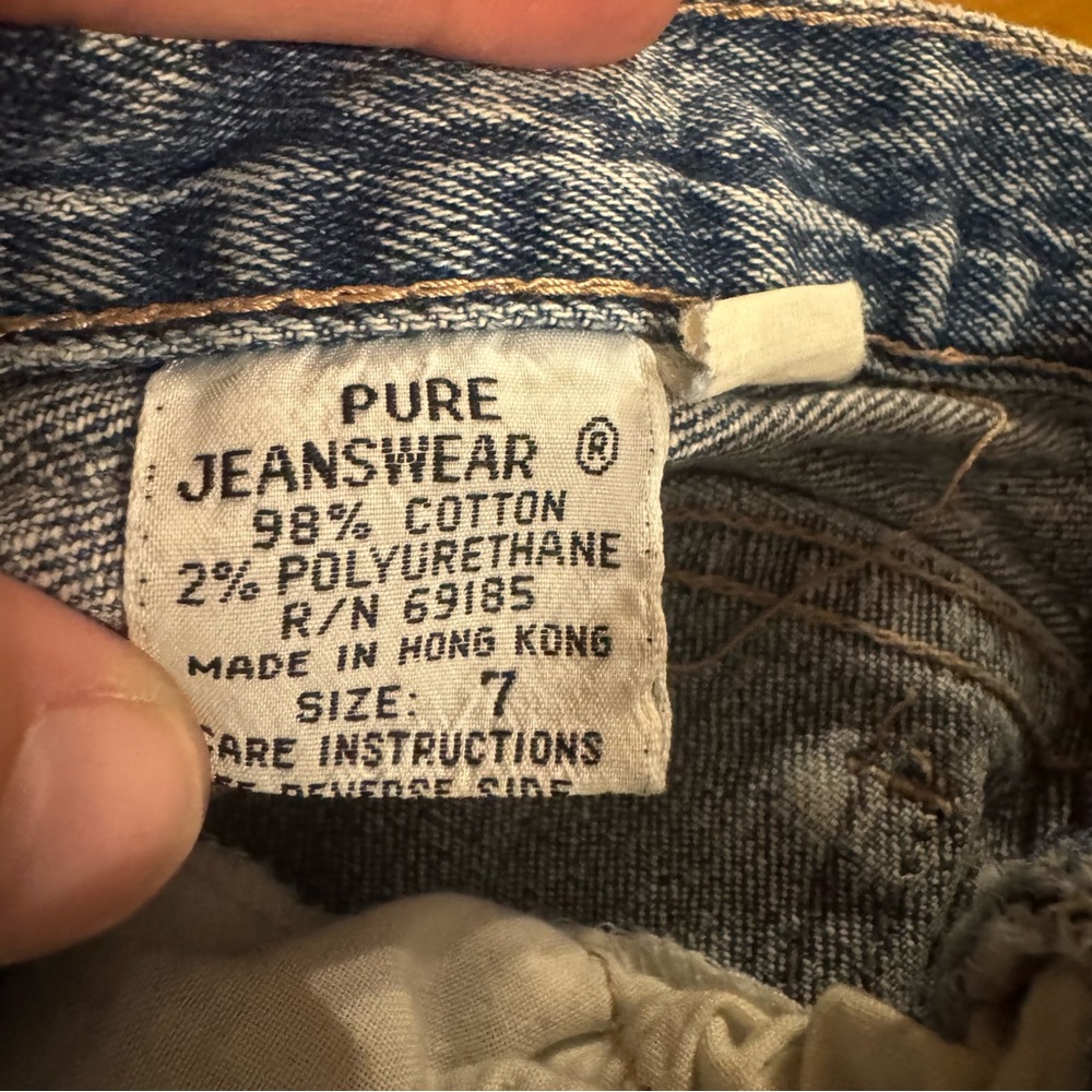 Vintage-Effect High-Rise Women's Jeans - Acid Wash Blue - Picture 9 of 10
